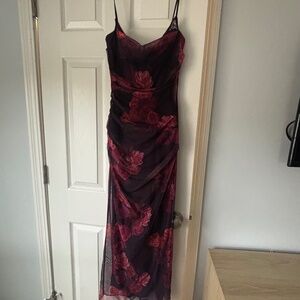 Nalini Mesh Corset Cocktail Dress